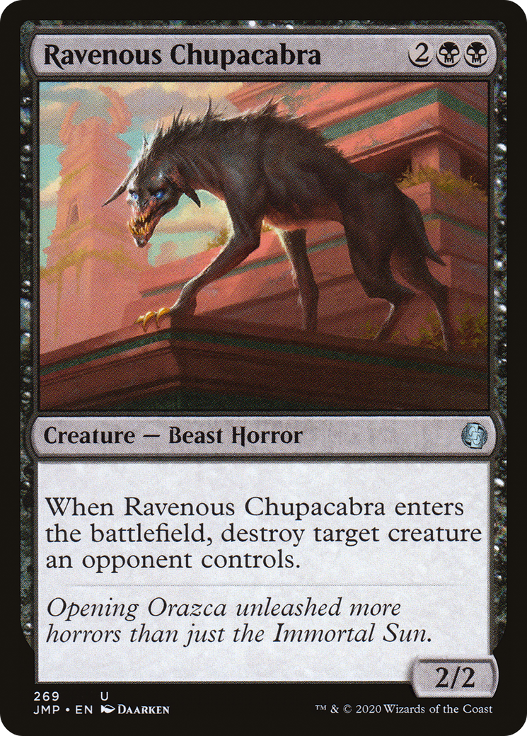 Ravenous Chupacabra (JMP-269) [Jumpstart] MTG Single Wizards of the Coast