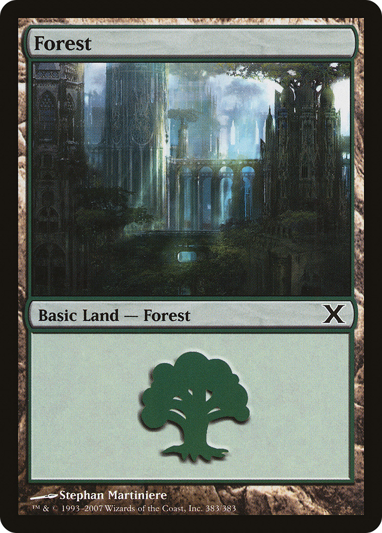 Forest (383) (10E-383) [Tenth Edition] MTG Single Wizards of the Coast