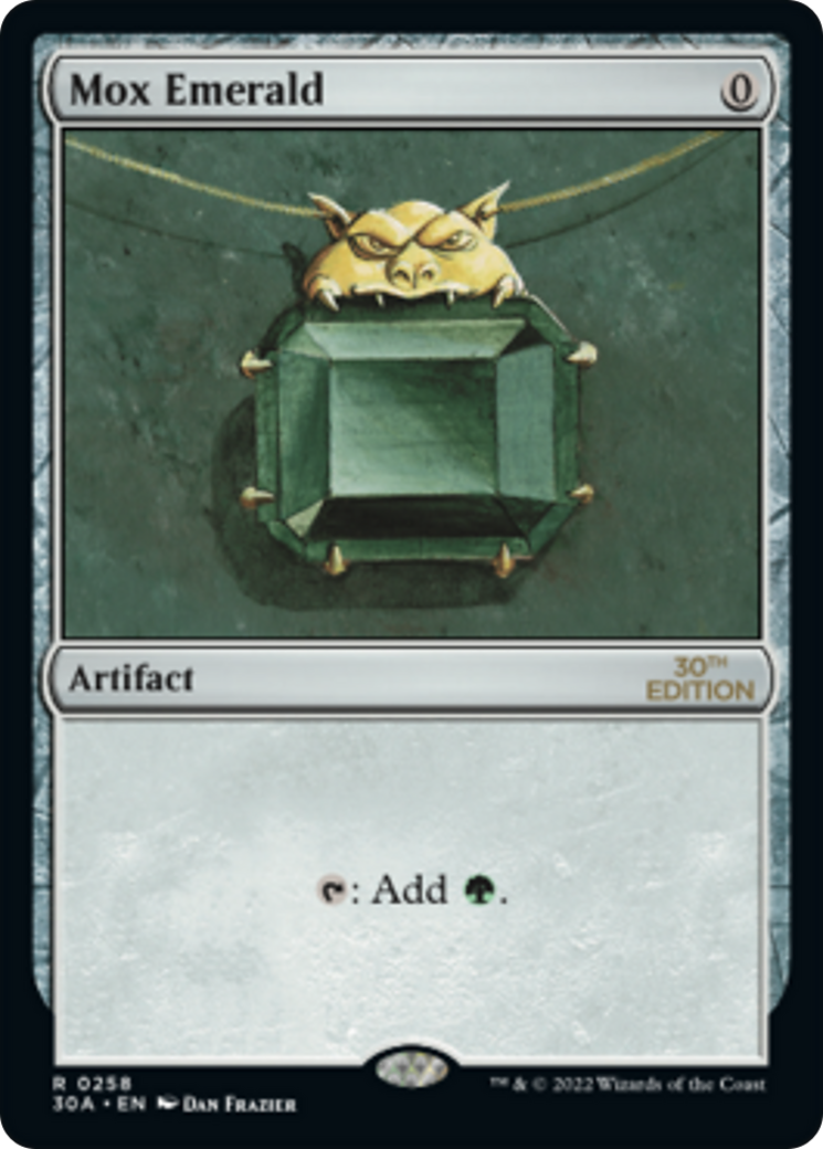 Mox Emerald (30A-258) [30th Anniversary Edition] MTG Single Wizards of the Coast