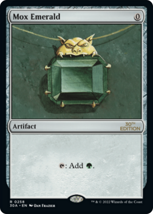 Mox Emerald (30A-258) [30th Anniversary Edition] MTG Single Wizards of the Coast