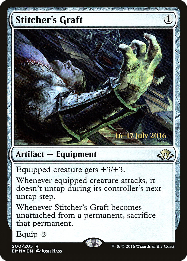 Stitcher's Graft (PRE-200) [Eldritch Moon Promos] Foil MTG Single Wizards of the Coast