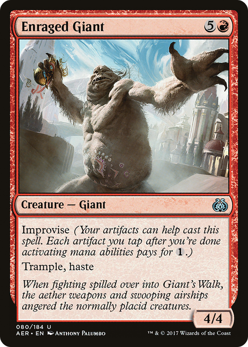 Enraged Giant (AER-080) [Aether Revolt] MTG Single Wizards of the Coast