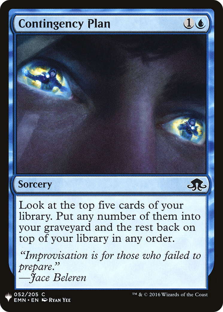 Contingency Plan (LIST-EMN-52) [Mystery Booster] The List MTG Single Wizards of the Coast