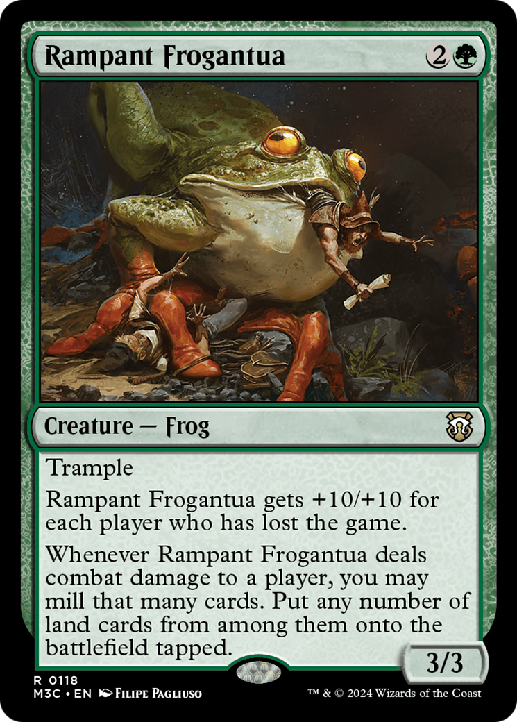 Rampant Frogantua (M3C-118) [Modern Horizons 3 Commander] MTG Single Wizards of the Coast