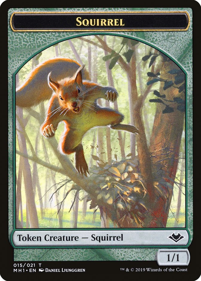 Illusion (005) // Squirrel (015) Double-Sided Token [Tokens] Modern Horizons Tokens MTG Single Magic: The Gathering