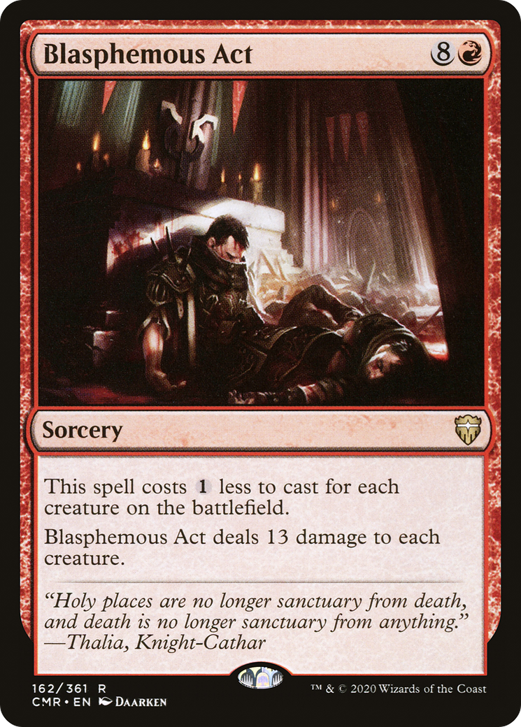 Blasphemous Act (CMR-162) [Commander Legends] MTG Single Wizards of the Coast