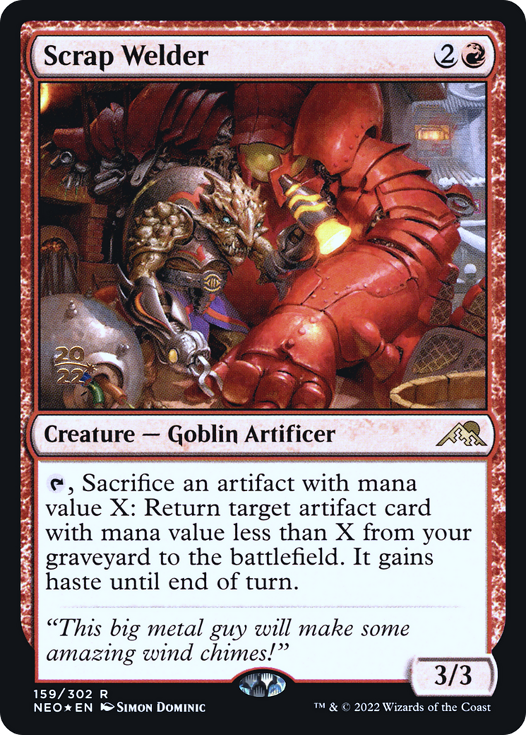 Scrap Welder (PRE-159S) [Kamigawa: Neon Dynasty Promos] Foil MTG Single Wizards of the Coast