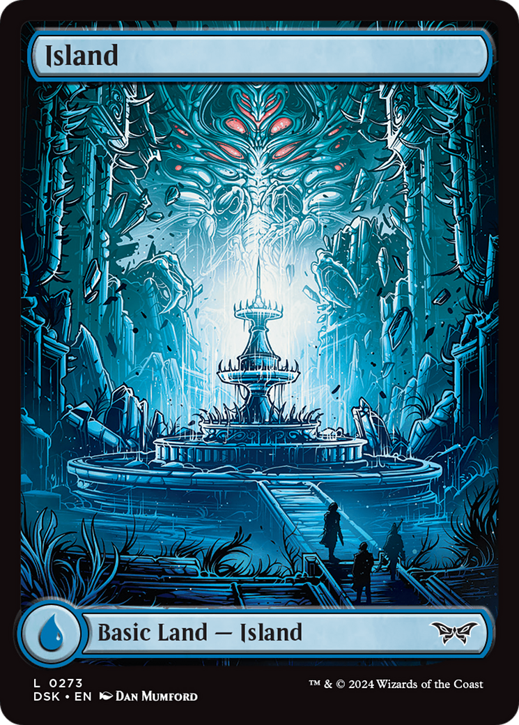 Island (0273) - Full Art (DSK-273) [Duskmourn: House of Horror] Foil MTG Single Duskmourn: House of Horror