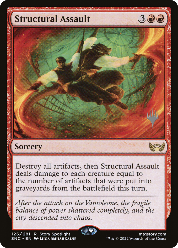 Structural Assault (PPSNC-126P) [Streets of New Capenna Promos] Foil MTG Single Wizards of the Coast