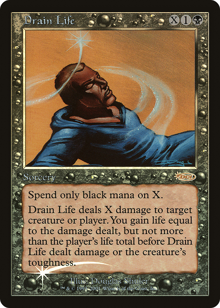 Drain Life (FNM-007) [Misc] Friday Night Magic 2002 Foil MTG Single Wizards of the Coast