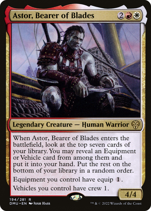 Astor, Bearer of Blades (DMU-194) [Dominaria United] MTG Single Wizards of the Coast
