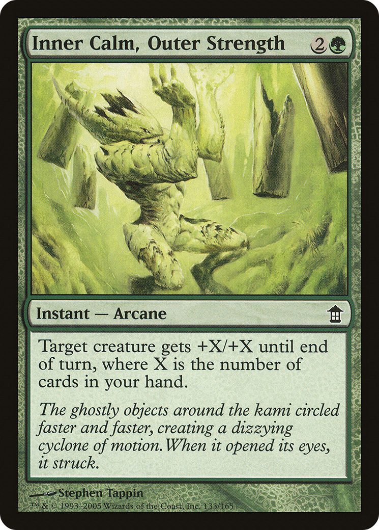 Inner Calm, Outer Strength (SOK-133) [Saviors of Kamigawa] Foil MTG Single Wizards of the Coast