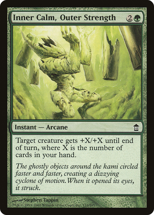 Inner Calm, Outer Strength (SOK-133) [Saviors of Kamigawa] MTG Single Wizards of the Coast