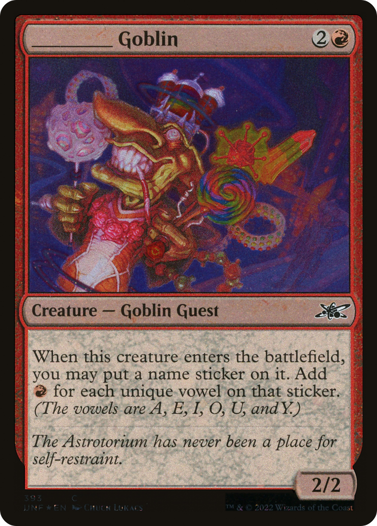 _____ Goblin (Galaxy Foil) (UNF-393) [Unfinity] Foil MTG Single Wizards of the Coast