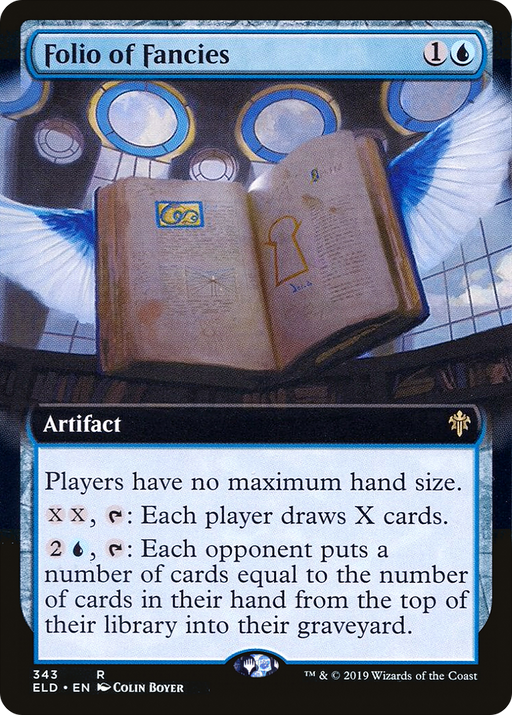 Folio of Fancies (ELD-343) [Throne of Eldraine] (Extended Art) MTG Single Wizards of the Coast