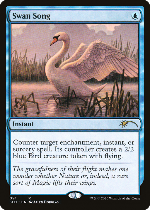 Swan Song (SLD-091) [Secret Lair] Drop MTG Single Wizards of the Coast