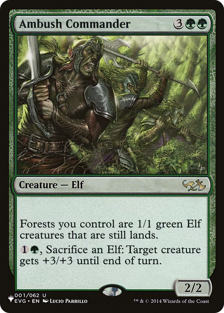 Ambush Commander (LIST-EVG-1) [Mystery Booster] The List MTG Single Wizards of the Coast