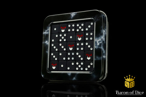 Baron of Dice: "Black Orcs" 25x12mm Square Corner Dice Dice & Gaming Accessories Baron of Dice
