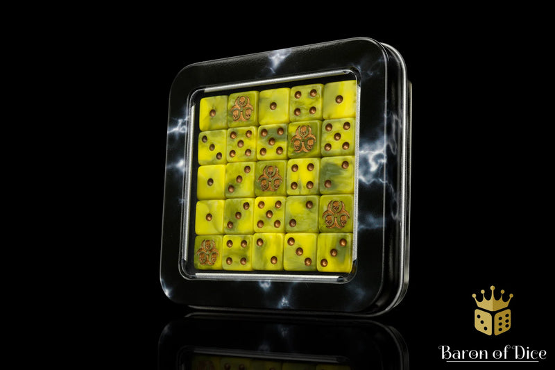 Baron of Dice: "Murky Bog" 25x12mm Square Corner Dice Dice & Gaming Accessories Baron of Dice