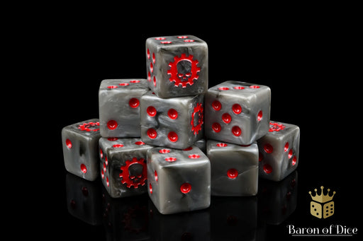 Baron of Dice: "Machine" 25x12mm Square Corner Dice Dice & Gaming Accessories Baron of Dice