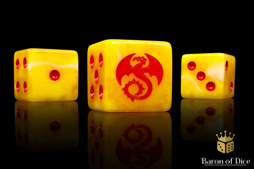 Baron of Dice: "Void Drakes" 25x16mm Square Corner Dice Dice & Gaming Accessories Baron of Dice