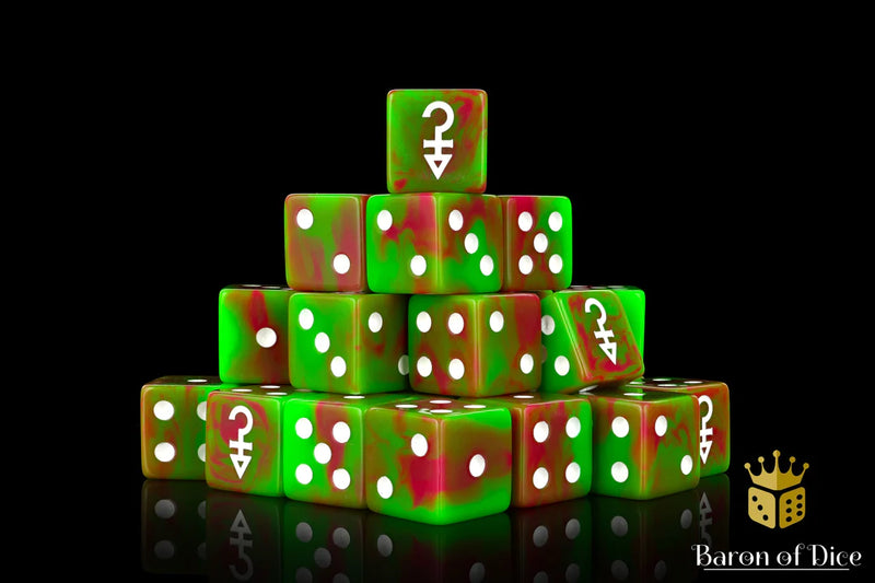 Baron of Dice: "Space Jesters" 25x16mm Square Corner Dice Dice & Gaming Accessories Baron of Dice
