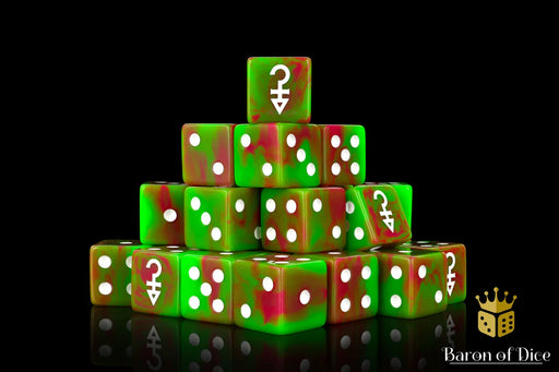 Baron of Dice: "Space Jesters" 25x16mm Square Corner Dice Dice & Gaming Accessories Baron of Dice