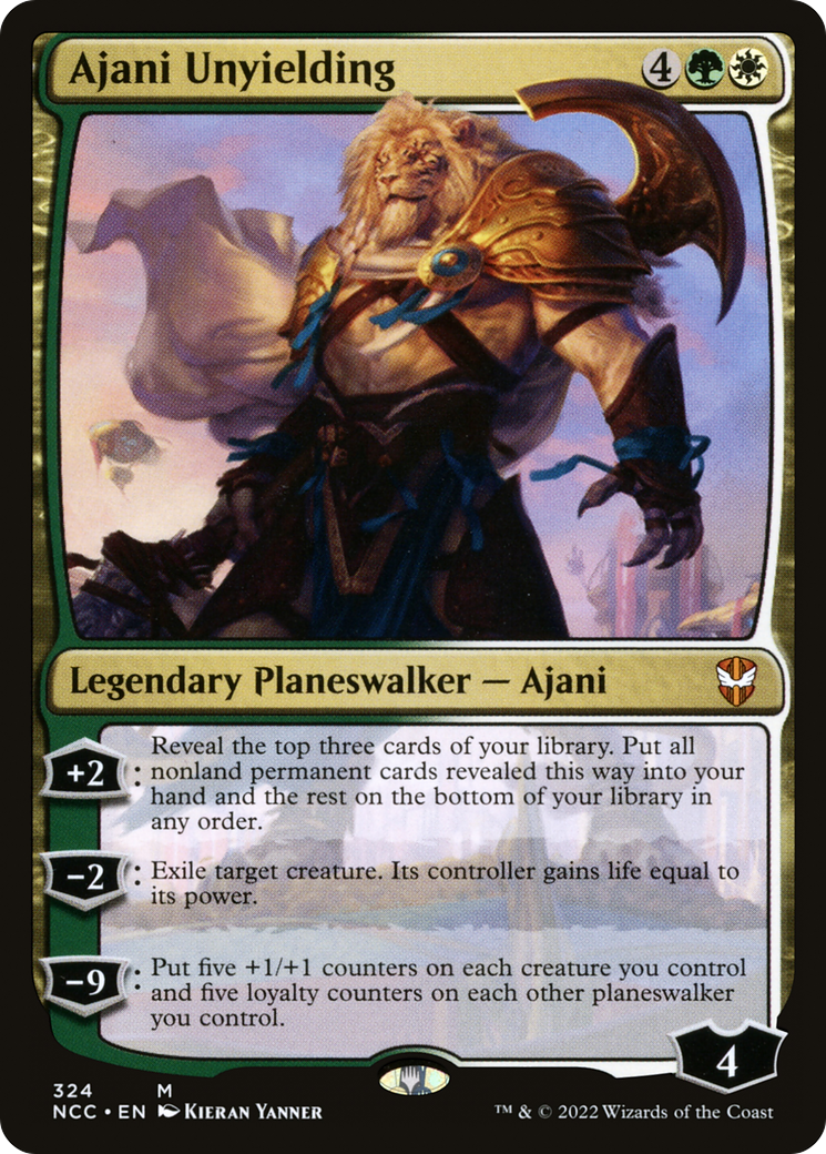 Ajani Unyielding (NCC-324) [New Capenna Commander] MTG Single Wizards of the Coast