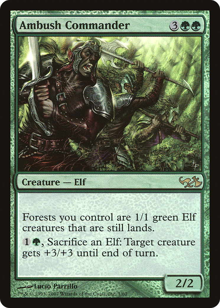 Ambush Commander (EVG-001) [Misc] Duel Decks: Elves vs. Goblins Foil MTG Single Wizards of the Coast