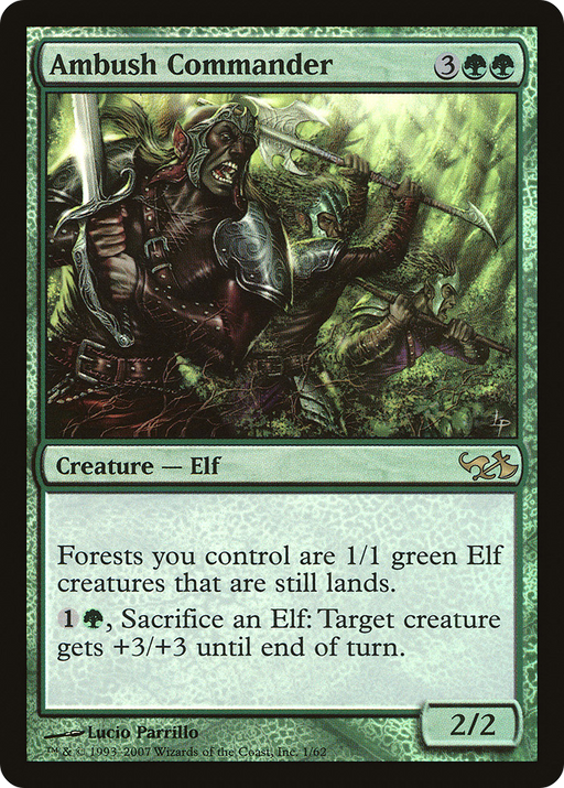 Ambush Commander (EVG-001) [Misc] Duel Decks: Elves vs. Goblins Foil MTG Single Wizards of the Coast