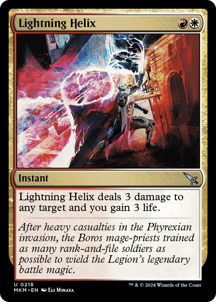 Lightning Helix (MKM-218) [Murders at Karlov Manor] MTG Single Murders at Karlov Manor