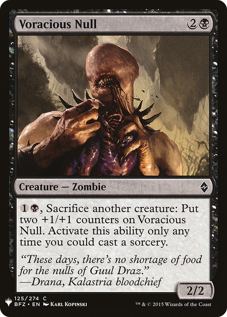 Voracious Null (LIST-125) [Mystery Booster] The List MTG Single Wizards of the Coast