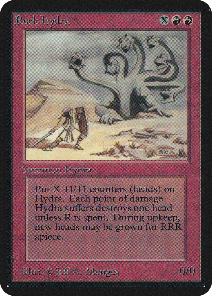 Rock Hydra (LEA-) [Oldschool] Limited Edition Alpha MTG Single Wizards of the Coast