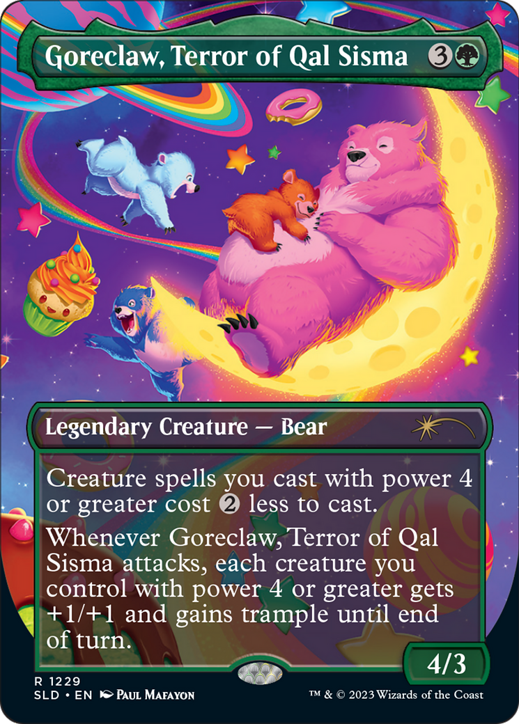 Goreclaw, Terror of Qal Sisma (SLD-1229) [Secret Lair] Drop (Borderless) Foil MTG Single Wizards of the Coast