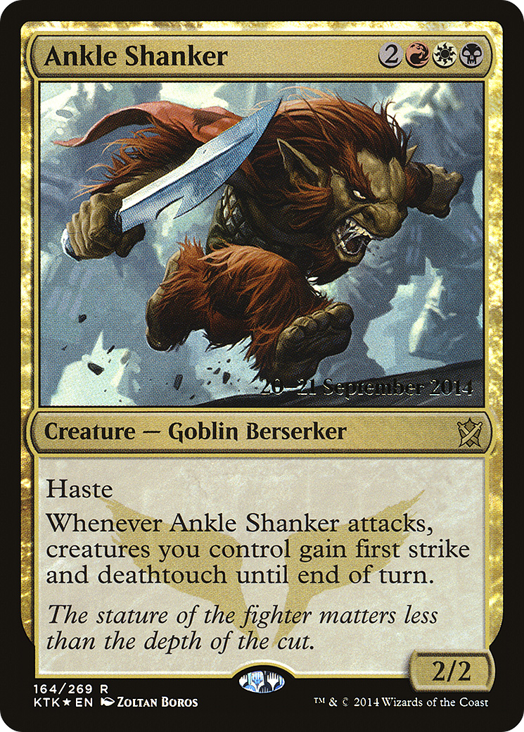 Ankle Shanker (PRE-164) [Khans of Tarkir Promos] Foil MTG Single Wizards of the Coast