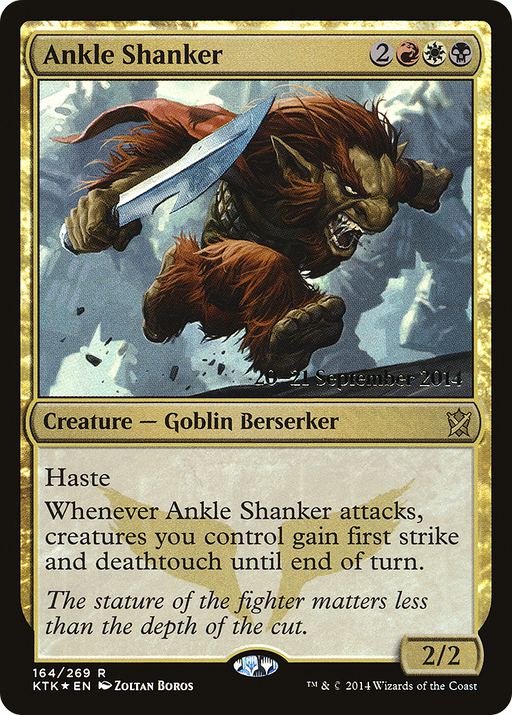 Ankle Shanker (PRE-164) [Khans of Tarkir Promos] Foil MTG Single Wizards of the Coast