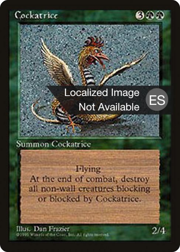 Cockatrice (4BB-) [Fourth Edition Foreign Black Border] MTG Single Wizards of the Coast