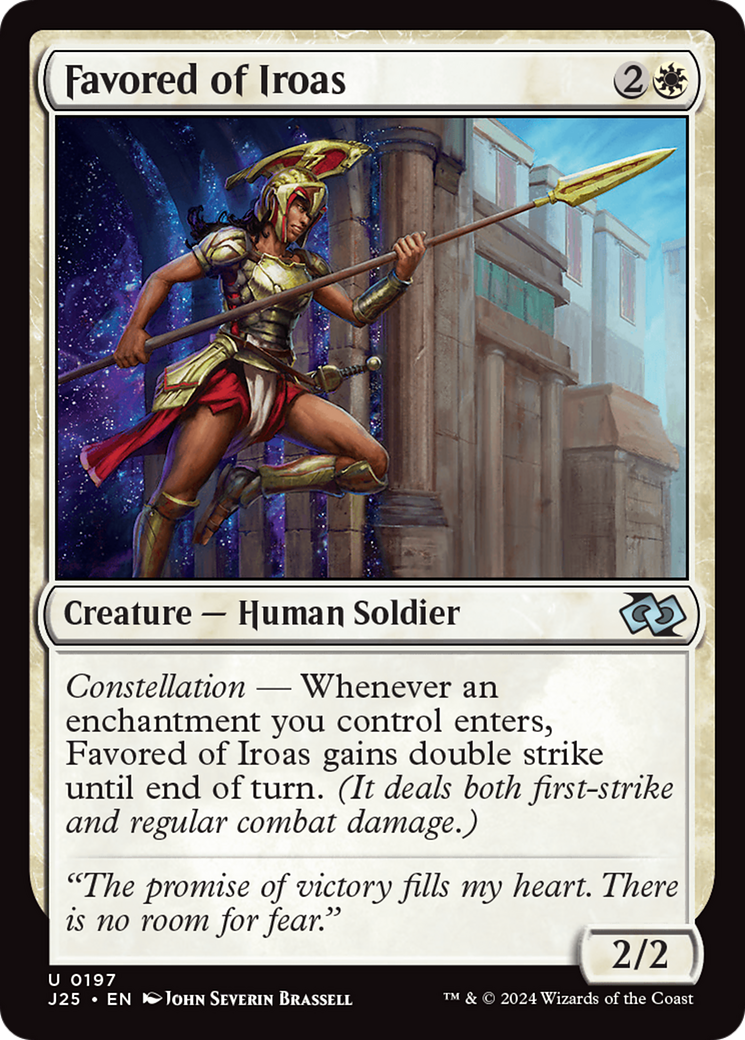 Favored of Iroas (J25-197) [Foundations Jumpstart] MTG Single Wizards of the Coast