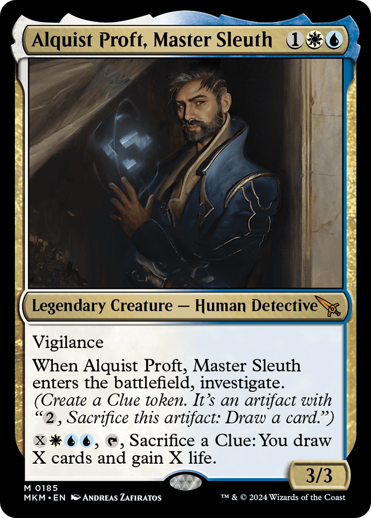 Alquist Proft, Master Sleuth (MKM-185) [Murders at Karlov Manor] Foil MTG Single Wizards of the Coast