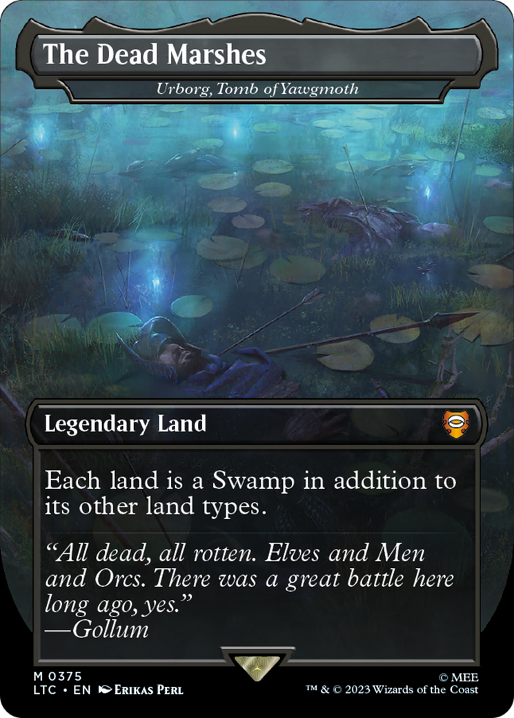 The Dead Marshes - Urborg, Tomb of Yawgmoth (LTC-375) [Tales of Middle-earth Commander] (Borderless) Foil MTG Single Wizards of the Coast