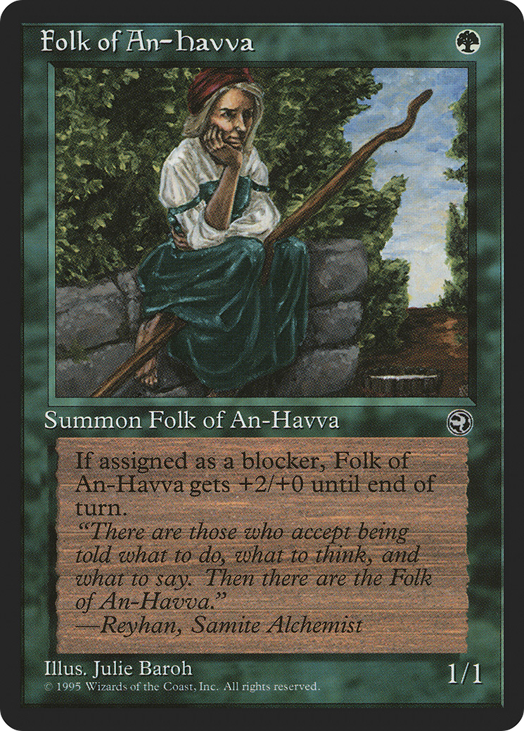 Folk of An-Havva [Version 2] (HML-) [Homelands] MTG Single Wizards of the Coast