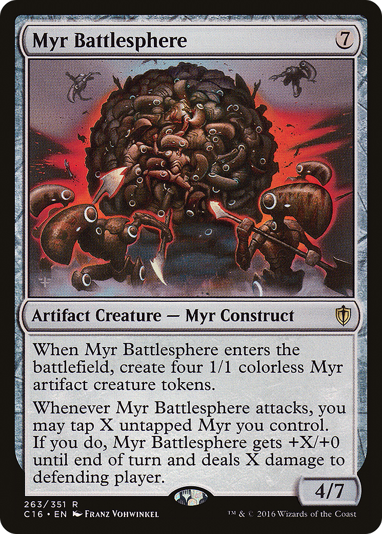 Myr Battlesphere (C16-263) [Commander 2016] MTG Single Wizards of the Coast