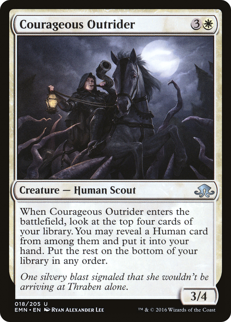 Courageous Outrider (EMN-018) [Eldritch Moon] Foil MTG Single Wizards of the Coast