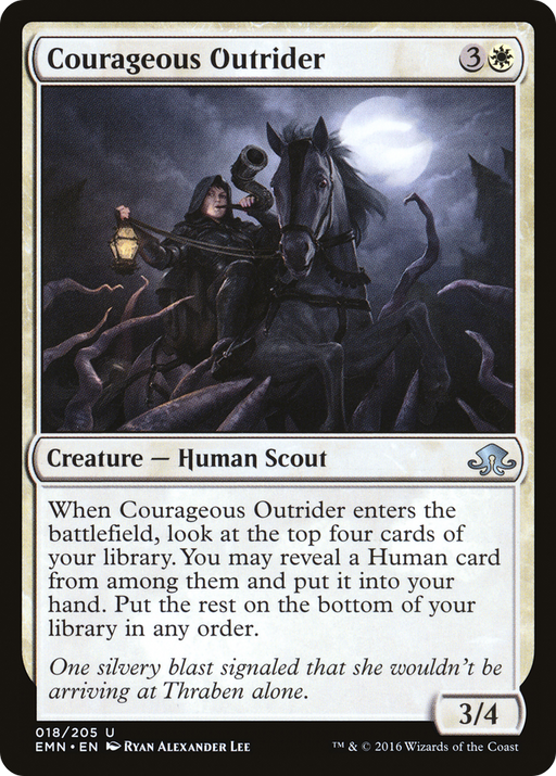 Courageous Outrider (EMN-018) [Eldritch Moon] Foil MTG Single Wizards of the Coast