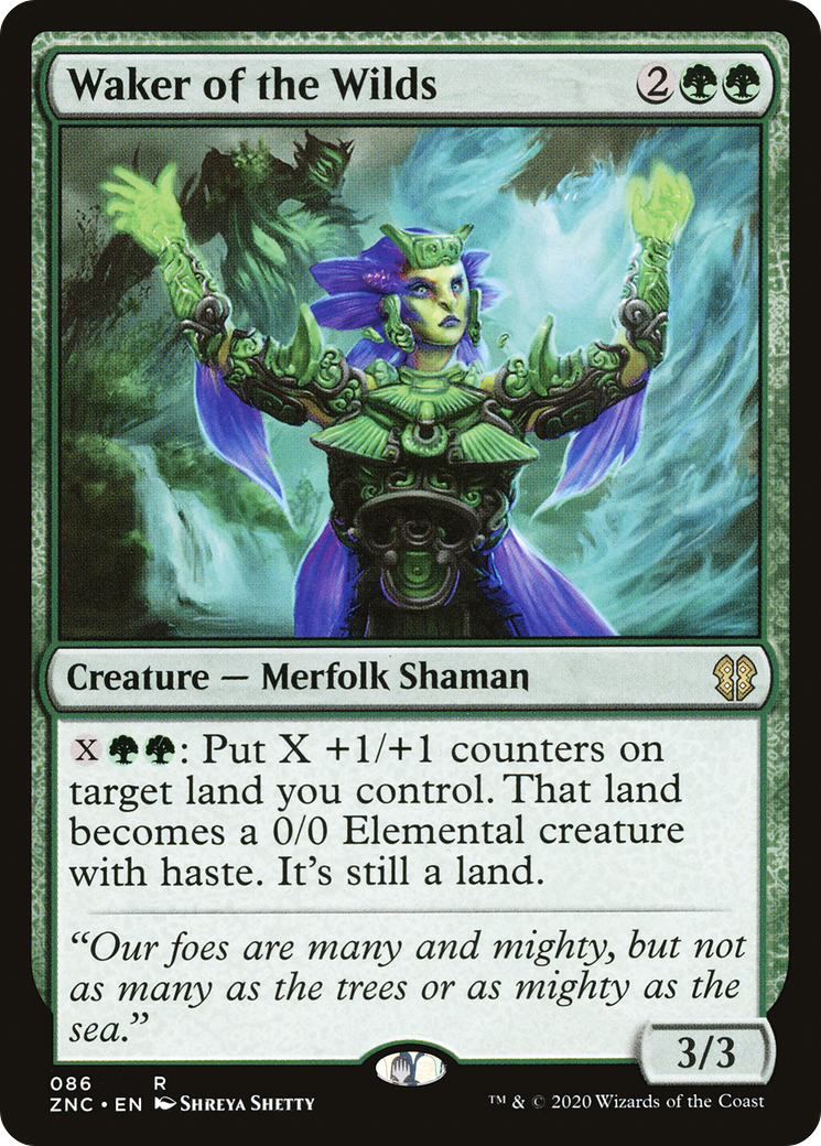 Waker of the Wilds (ZNC-086) [Zendikar Rising Commander] MTG Single Wizards of the Coast