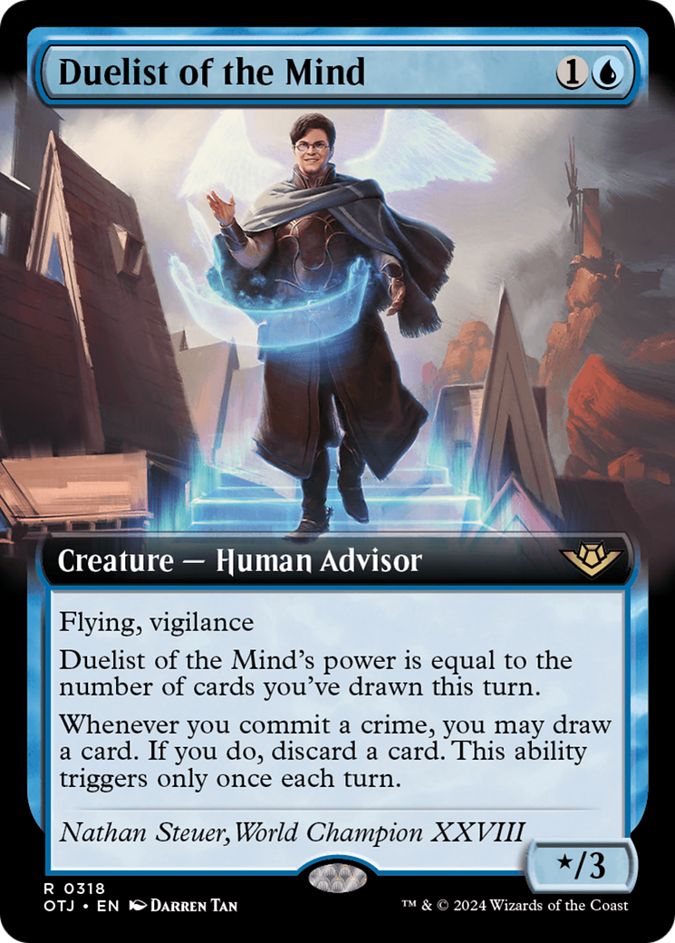 Duelist of the Mind (OTJ-318) [Outlaws of Thunder Junction] (Extended Art) MTG Single Wizards of the Coast