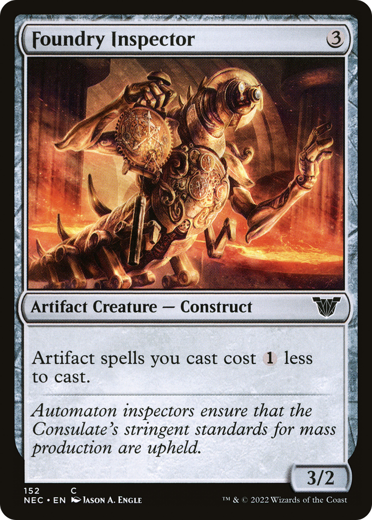 Foundry Inspector (NEC-152) [Neon Dynasty Commander] MTG Single Wizards of the Coast