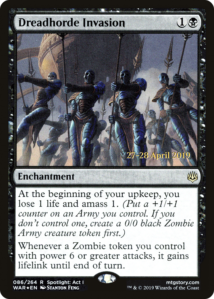 Dreadhorde Invasion (PRE-086) [War of the Spark Promos] Foil MTG Single Wizards of the Coast