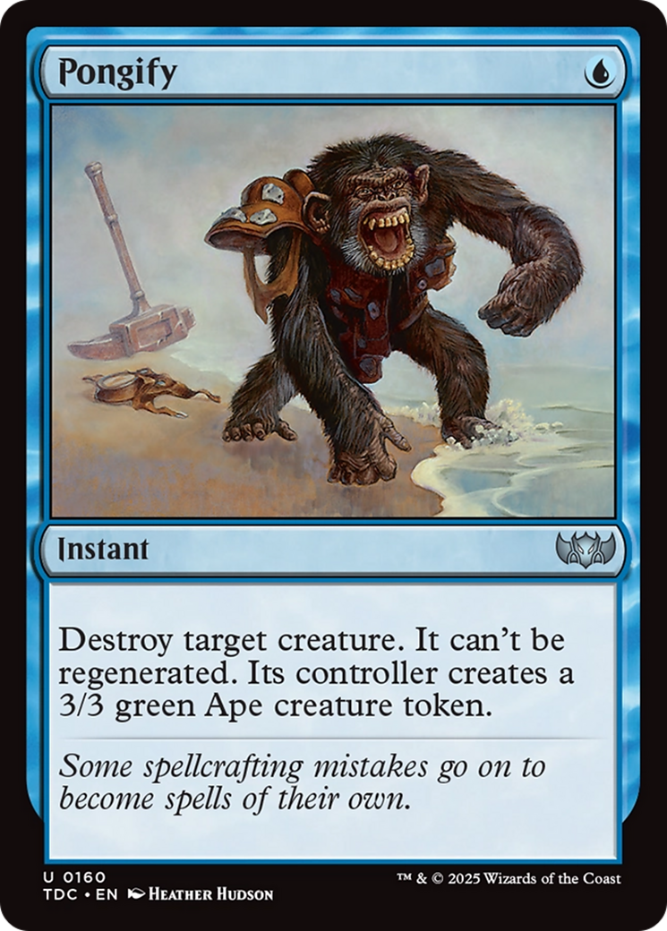 Pongify (TDC-160) [Commander: Tarkir: Dragonstorm] MTG Single Wizards of the Coast