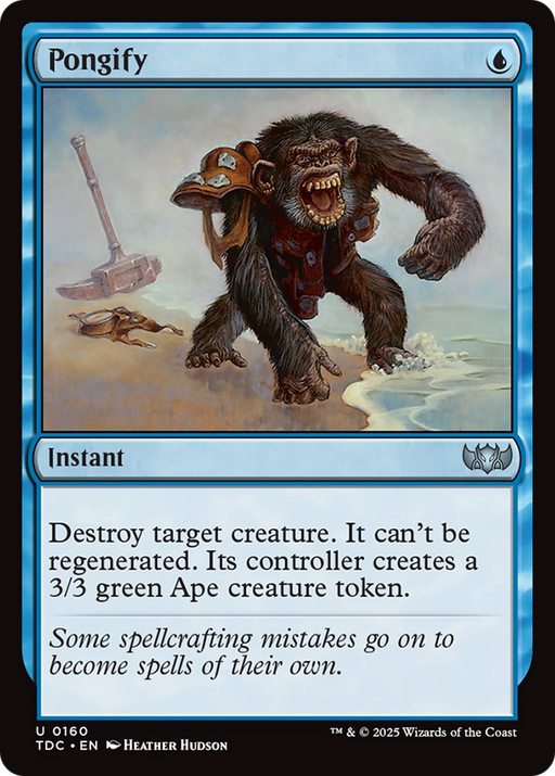 Pongify (TDC-160) [Commander: Tarkir: Dragonstorm] MTG Single Wizards of the Coast